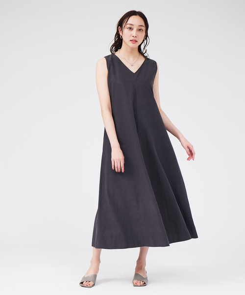 qualite(カリテ)の「【4WAY】レイヤードフレワンピース(ワンピース・レディース・チャコールグレー/ブルー・フリー)」の13枚目の写真