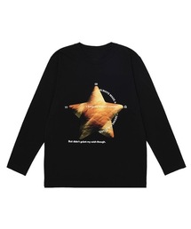 【mydeepbluememories 】オールウェイズ ウィズ スター Tシャツ イン ブラック / always with star t-shirt in black