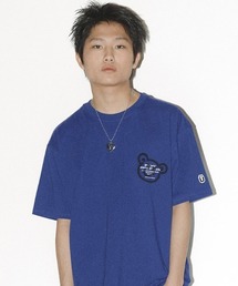 A'GEM/9 × .kom『ISTKUNST/イストクンスト』BEAR & SMILEY TEE/ベアスマイルロゴ 半袖カットソー
