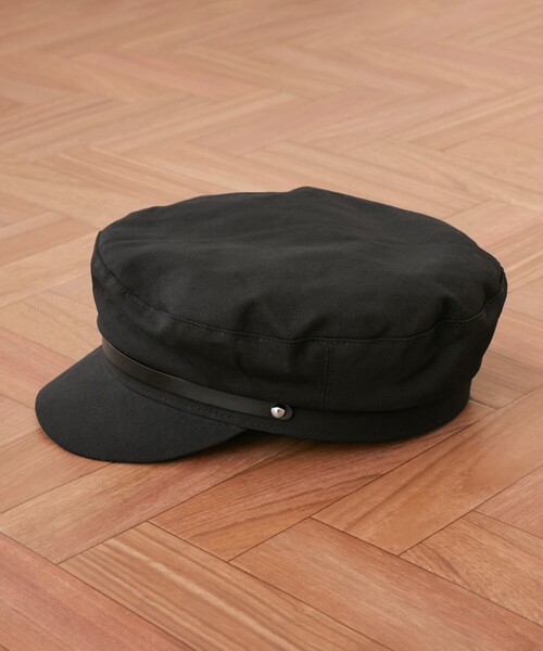 DEICY（デイシー）の「ﾎﾟｲﾝﾄﾚｻﾞｰｷｬｽｹｯﾄ（キャスケット・レディース・ブラック・FREE）」の4枚目の写真