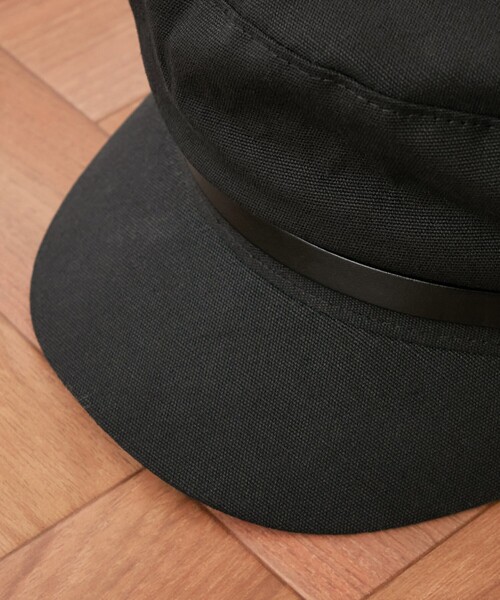 DEICY（デイシー）の「ﾎﾟｲﾝﾄﾚｻﾞｰｷｬｽｹｯﾄ（キャスケット・レディース・ブラック・FREE）」の7枚目の写真