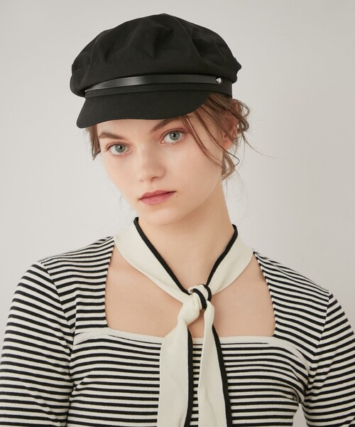 DEICY（デイシー）の「ﾎﾟｲﾝﾄﾚｻﾞｰｷｬｽｹｯﾄ（キャスケット・レディース・ブラック・FREE）」の11枚目の写真