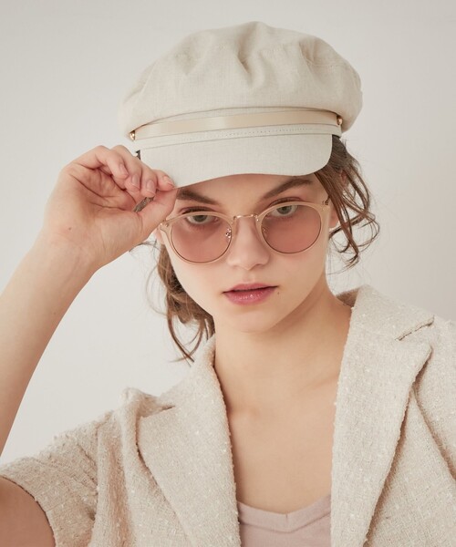 DEICY（デイシー）の「ﾎﾟｲﾝﾄﾚｻﾞｰｷｬｽｹｯﾄ（キャスケット・レディース・ブラック・FREE）」の12枚目の写真