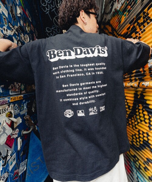 BEN DAVIS(ベンデイビス)の「【23SS】【BEN DAVIS/ベン デイヴィス】別注BACK TEXT TEE / バックプリントTシャツ/ユニセックス/白Tシャツ【限定展開】(Tシャツ/カットソー・メンズ・ブラック/ブルー/ホワイト/ライトグレー・SMALL/MEDIUM/LARGE/X-LARGE)」の3枚目の写真