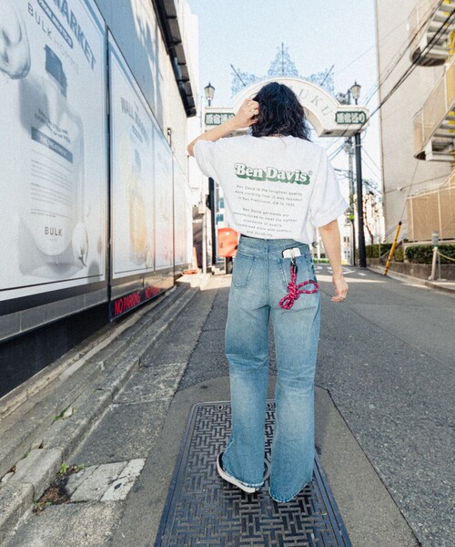 BEN DAVIS(ベンデイビス)の「【23SS】【BEN DAVIS/ベン デイヴィス】別注BACK TEXT TEE / バックプリントTシャツ/ユニセックス/白Tシャツ【限定展開】(Tシャツ/カットソー・メンズ・ブラック/ブルー/ホワイト/ライトグレー・SMALL/MEDIUM/LARGE/X-LARGE)」の16枚目の写真