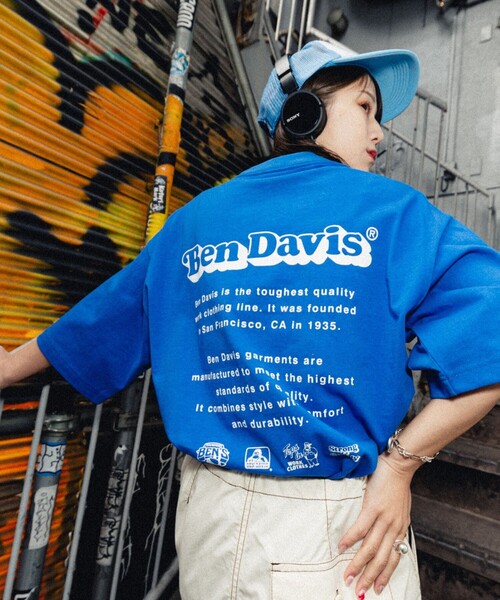 BEN DAVIS(ベンデイビス)の「【23SS】【BEN DAVIS/ベン デイヴィス】別注BACK TEXT TEE / バックプリントTシャツ/ユニセックス/白Tシャツ【限定展開】(Tシャツ/カットソー・メンズ・ブラック/ブルー/ホワイト/ライトグレー・SMALL/MEDIUM/LARGE/X-LARGE)」の10枚目の写真
