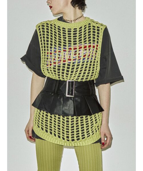 jouetie（ジュエティ）の「ローゲージニットベスト（ベスト・レディース・グリーン/ピンク/アイボリー・MEDIUM）」の19枚目の写真