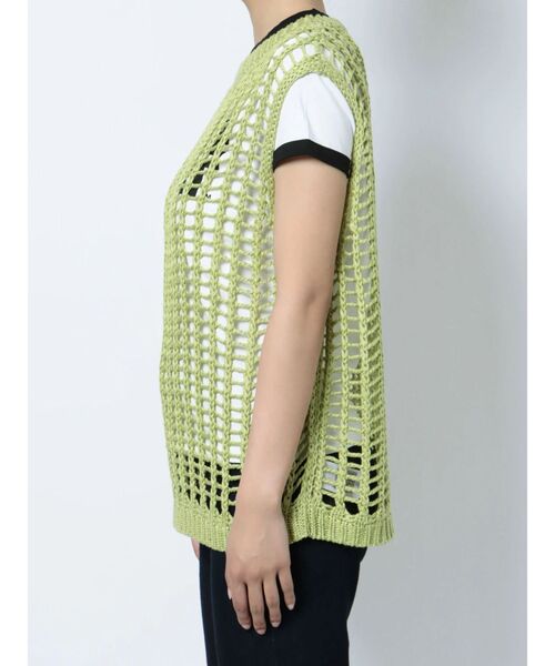 jouetie（ジュエティ）の「ローゲージニットベスト（ベスト・レディース・グリーン/ピンク/アイボリー・MEDIUM）」の15枚目の写真