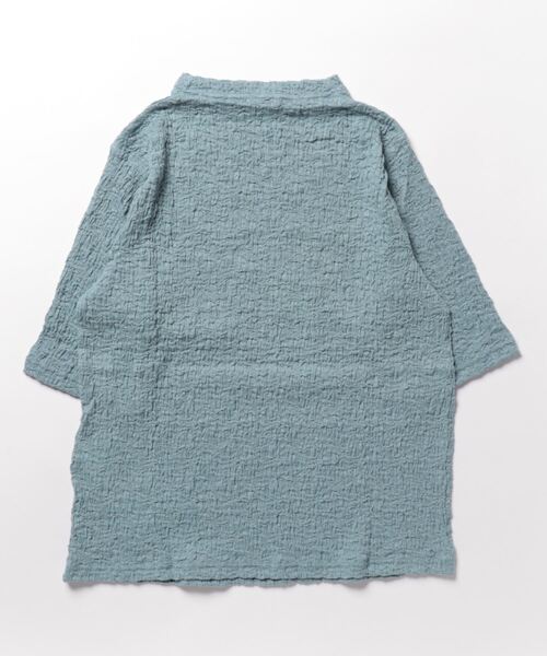 BELLUNA(ベルーナ)の「クラッシュジャカードハイネックプルオーバ(Tシャツ/カットソー・レディース・イエロー/オフホワイト/サックスブルー/ネイビー/ブラウン・LARGE/X-LARGE/MEDIUM)」の6枚目の写真