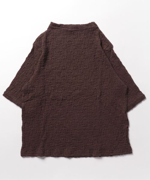 BELLUNA(ベルーナ)の「クラッシュジャカードハイネックプルオーバ(Tシャツ/カットソー・レディース・イエロー/オフホワイト/サックスブルー/ネイビー/ブラウン・LARGE/X-LARGE/MEDIUM)」の9枚目の写真