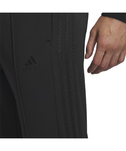 adidas(アディダス)の「アディダス adidas スリーストライプス ダブルニット トラックパンツ(その他パンツ・メンズ・ブラック×ブラック/ブラック×ホワイト・L/S/M/3L/LL)」の6枚目の写真