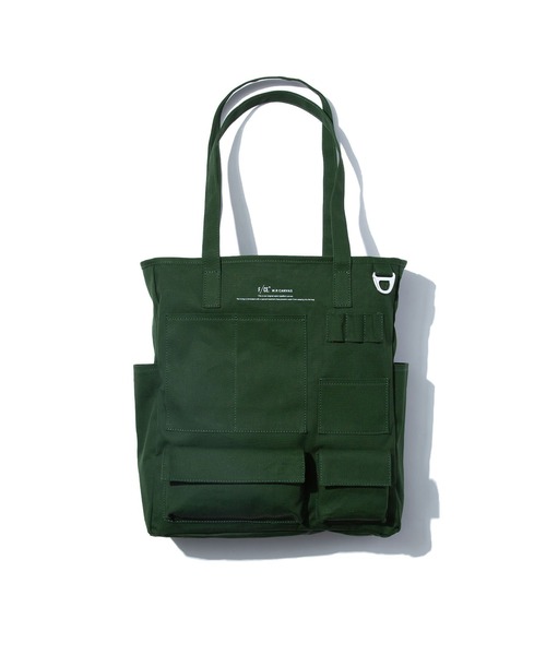 F/CE. (エフシーイー)の「F/CE. W.R CANVAS POCKET TOTE / エフシーイー 撥水キャンバス ポケットトート(トートバッグ・メンズ・アイボリー/ブラック/ネイビー/グリーン・FREE)」の7枚目の写真