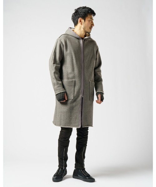 wjk(ダヴルジェイケイ)の「3-tone hand warmer(手袋・メンズ・ブラック/ベージュ/トップグレー・FREE)」の9枚目の写真