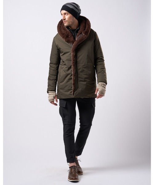 wjk(ダヴルジェイケイ)の「3-tone hand warmer(手袋・メンズ・ブラック/ベージュ/トップグレー・FREE)」の19枚目の写真