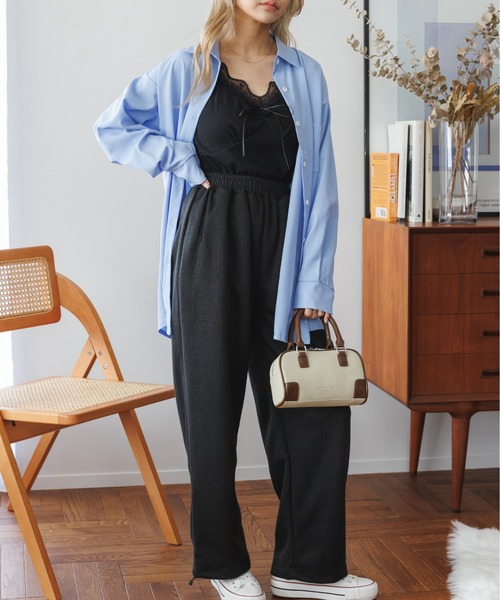 Ada.（エイダ）の「レースデザイン キャミソール（キャミソール・レディース・オフホワイト/ベージュ/ピンク/ブラック/グレイッシュベージュ・M/L）」の15枚目の写真