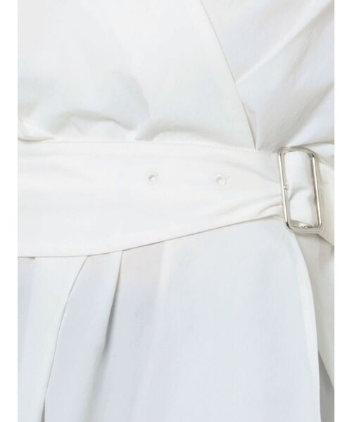 MURUA（ムルーア）の「カシュクールペプラムシャツ（シャツ/ブラウス・レディース・ホワイト/ブルー/ブラック・FREE）」の21枚目の写真