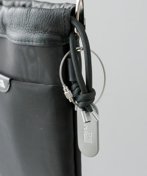 THE PURSE(ザパース )の「別注【THE PURSE(ザ・パース)】TULLEDRAWSTRING BAG S 巾着バッグ(ショルダーバッグ・レディース・シルバー/ブラック・FREE)」の8枚目の写真