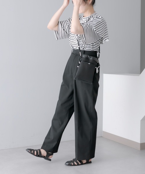 THE PURSE(ザパース )の「別注【THE PURSE(ザ・パース)】TULLEDRAWSTRING BAG S 巾着バッグ(ショルダーバッグ・レディース・シルバー/ブラック・FREE)」の16枚目の写真