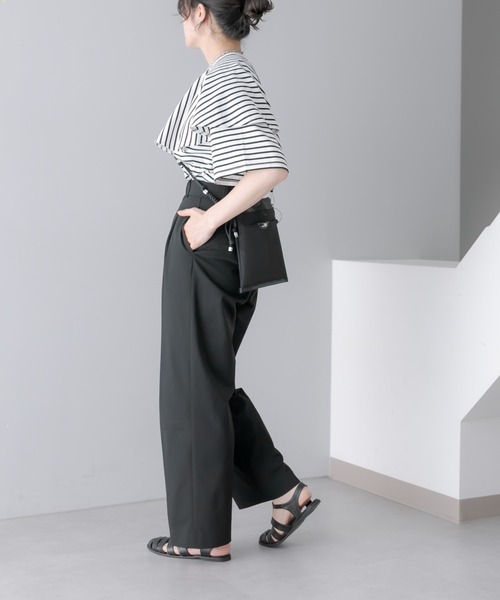 THE PURSE(ザパース )の「別注【THE PURSE(ザ・パース)】TULLEDRAWSTRING BAG S 巾着バッグ(ショルダーバッグ・レディース・シルバー/ブラック・FREE)」の17枚目の写真
