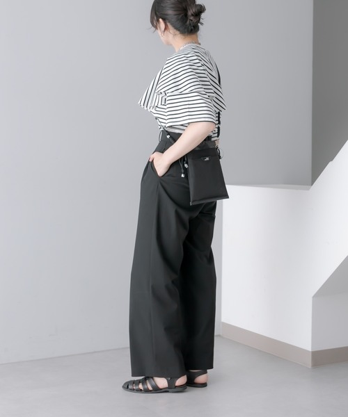 THE PURSE(ザパース )の「別注【THE PURSE(ザ・パース)】TULLEDRAWSTRING BAG S 巾着バッグ(ショルダーバッグ・レディース・シルバー/ブラック・FREE)」の18枚目の写真