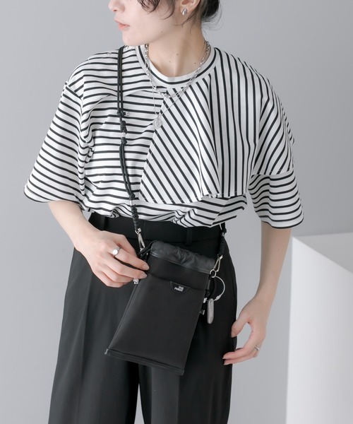 THE PURSE(ザパース )の「別注【THE PURSE(ザ・パース)】TULLEDRAWSTRING BAG S 巾着バッグ(ショルダーバッグ・レディース・シルバー/ブラック・FREE)」の19枚目の写真