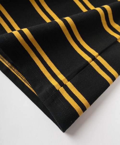 BEVERLY HILLS POLO CLUB（ビバリーヒルズポロクラブ）の「【BEVERLY HILLS POLO CLUB/ビバリーヒルズポロクラブ】ワイドシルエット ワンポイント刺繍 無地＆ボーダー ポロシャツ/ オーバーサイズ（ポロシャツ・レディース・ホワイト×ネイビー/ブラック×イエロー/ネイビー/ホワイト/グリーン/ブラック・M/L/XL）」の12枚目の写真