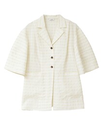 【CLANE/クラネ】GINGHAM CHECK DOME SLEEVE SHIRT/ギンガムチェックドームスリーブシャツ