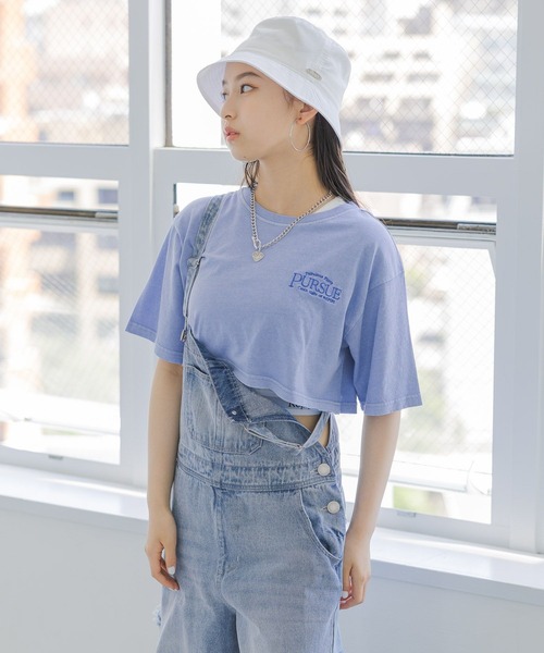 repipi armario(レピピ アルマリオ)の「ピグメントショートT(Tシャツ/カットソー・キッズ・ブルー/パープル/グリーン/ホワイト・MEDIUM/LARGE/SMALL)」の4枚目の写真