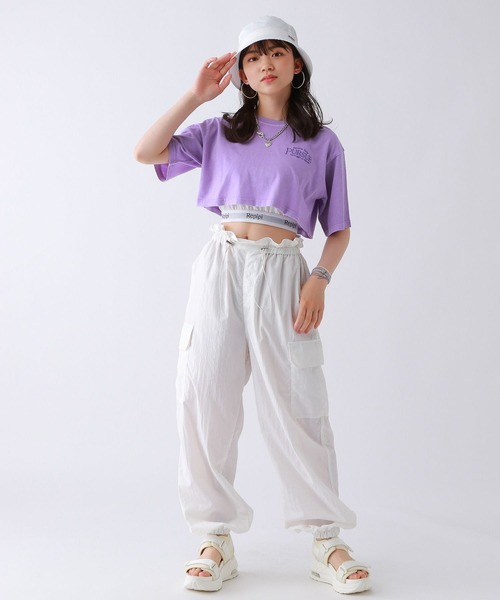 repipi armario(レピピ アルマリオ)の「ピグメントショートT(Tシャツ/カットソー・キッズ・ブルー/パープル/グリーン/ホワイト・MEDIUM/LARGE/SMALL)」の22枚目の写真