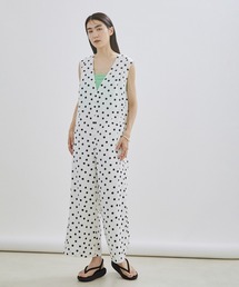 SALON adam et rope'（サロン アダム エ ロペ）の「ドットプリントオールインワン（つなぎ/オールインワン）」