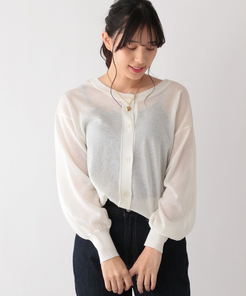 セール】シアークルー2WAYカーディガン/196629（カーディガン/ボレロ