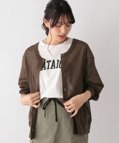 LGB 2WAYカーディガン GLOBAL WORK（グローバルワーク）の「ライトクッションパール