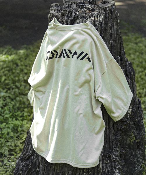 DAIWA 別注 ロゴデザイン ロングTシャツ グリーングレーM セール】【DAIWA / ダイワ】別注 ロゴTシャツ（Tシャツ