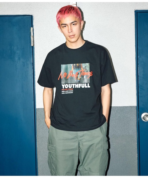 ANAP（アナップ）の「フォトプリントビッグTシャツ【親子お揃い】（Tシャツ/カットソー・レディース・ブラック/ホワイト/オレンジ・FREE）」の12枚目の写真