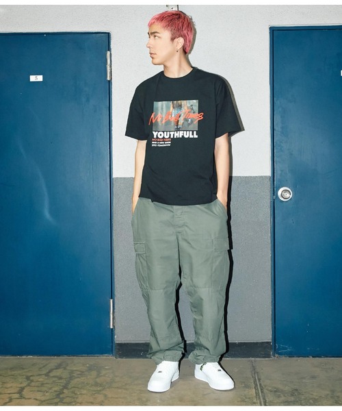 ANAP（アナップ）の「フォトプリントビッグTシャツ【親子お揃い】（Tシャツ/カットソー・レディース・ブラック/ホワイト/オレンジ・FREE）」の13枚目の写真