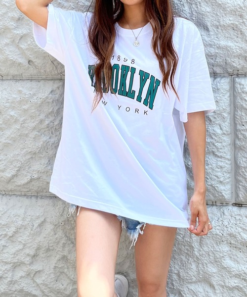 GLAMOROUS JANE(グラマラスジェーン)の「BROOKLYNビッグTシャツ(Tシャツ/カットソー・レディース・ラベンダー/グリーン/ピンク・FREE)」の7枚目の写真