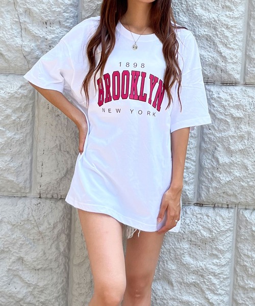 GLAMOROUS JANE(グラマラスジェーン)の「BROOKLYNビッグTシャツ(Tシャツ/カットソー・レディース・ラベンダー/グリーン/ピンク・FREE)」の17枚目の写真