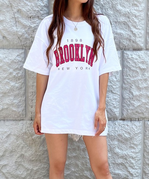 GLAMOROUS JANE(グラマラスジェーン)の「BROOKLYNビッグTシャツ(Tシャツ/カットソー・レディース・ラベンダー/グリーン/ピンク・FREE)」の18枚目の写真