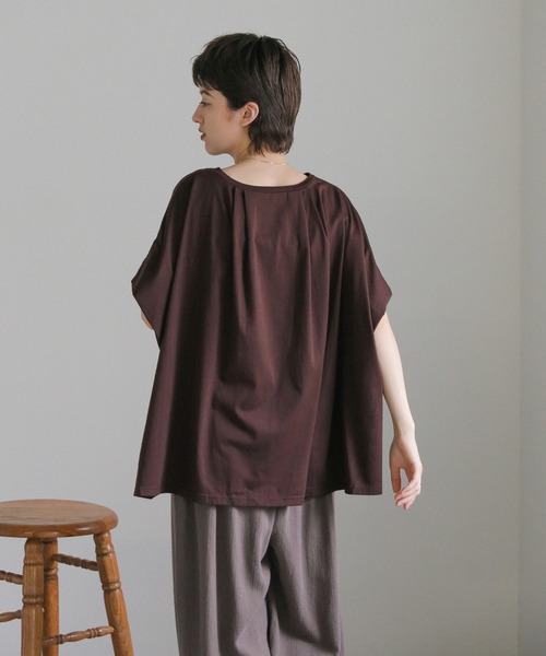 select MOCA（セレクトモカ）の「フレンチタックオーバーカットソー（Tシャツ/カットソー・レディース・ブラック/ホワイト/ブラウン・FREE）」の15枚目の写真