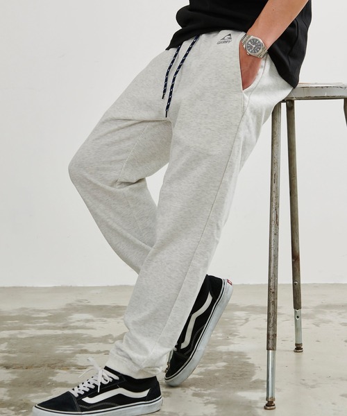 新品 PWCIRCULUS M 裏毛 同色ビッグロゴ イージー ジョガーパンツ ジョガーパンツ 裏起毛 スウェット ストレッチ メンズ