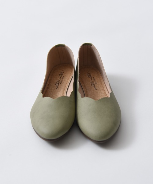 CALIFORNIA OUTFITTERS（カリフォルニア アウトフィッターズ）の「3-フラワーカット ローヒール パンプス 「柔らかくて、軽量で履きやすい日本製のパンプス」【Maison select -メゾンセレクト-cawaii shoes カワイイシューズコレクション】（パンプス・レディース・グレイッシュベージュ/グリーン/ベージュ/ブラック・M/L）」の16枚目の写真
