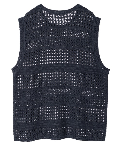 AMERICAN HOLIC（アメリカンホリック）の「テープヤーンニットベスト（ベスト・レディース・ベージュ/ネイビー・FREE）」の21枚目の写真