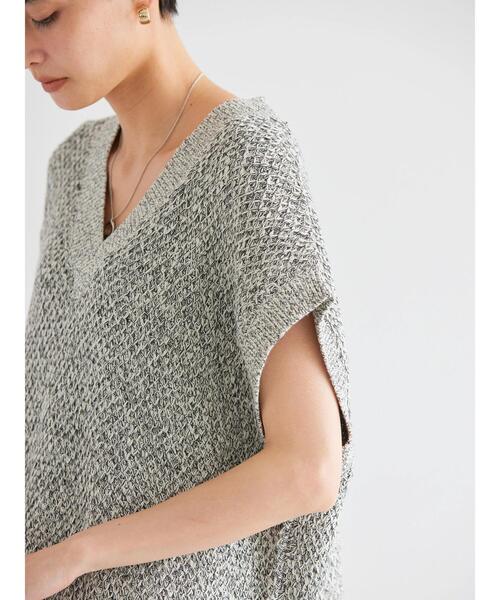 AMERICAN HOLIC（アメリカンホリック）の「リンクス柄Vネックニットベスト（ベスト・レディース・ブラック/ライトグリーン/ベージュ系その他2・M/L）」の20枚目の写真