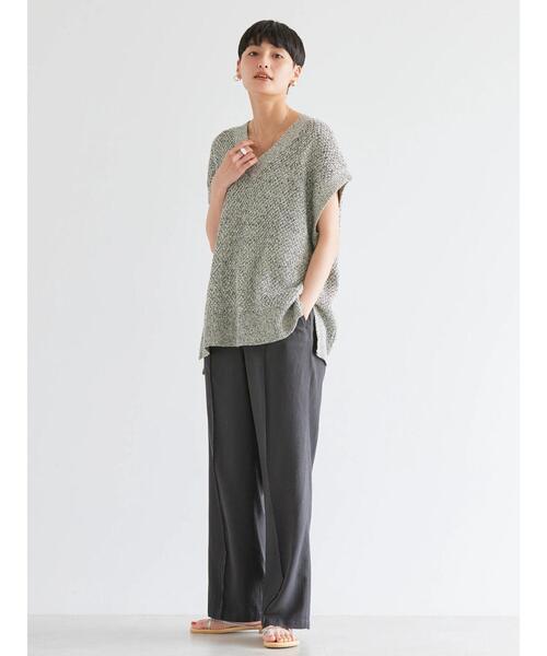 AMERICAN HOLIC（アメリカンホリック）の「リンクス柄Vネックニットベスト（ベスト・レディース・ブラック/ライトグリーン/ベージュ系その他2・M/L）」の17枚目の写真