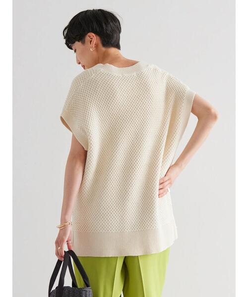 AMERICAN HOLIC（アメリカンホリック）の「リンクス柄Vネックニットベスト（ベスト・レディース・ブラック/ライトグリーン/ベージュ系その他2・M/L）」の21枚目の写真