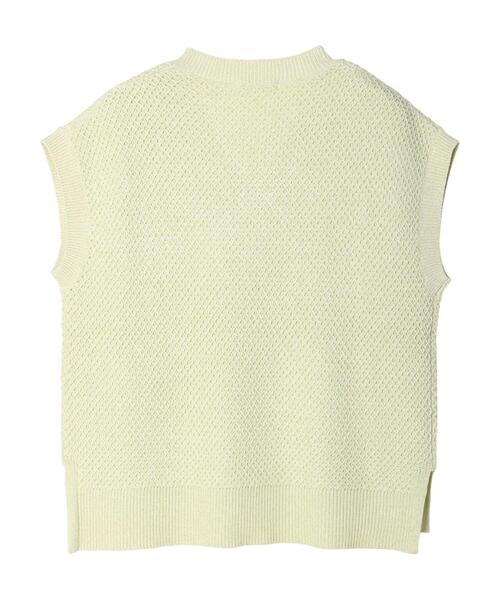 AMERICAN HOLIC（アメリカンホリック）の「リンクス柄Vネックニットベスト（ベスト・レディース・ブラック/ライトグリーン/ベージュ系その他2・M/L）」の16枚目の写真