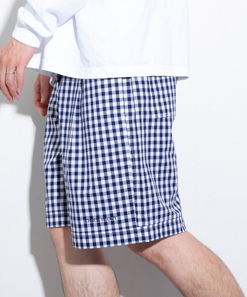 GLOSTER(グロスター)の「【GLOSTER/グロスター】POPギンガムチェックショーツ(その他パンツ・メンズ・ブラック/グリーン/ネイビー・M/L)」の3枚目の写真