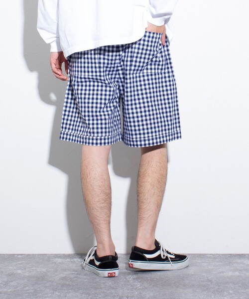 GLOSTER(グロスター)の「【GLOSTER/グロスター】POPギンガムチェックショーツ(その他パンツ・メンズ・ブラック/グリーン/ネイビー・M/L)」の7枚目の写真