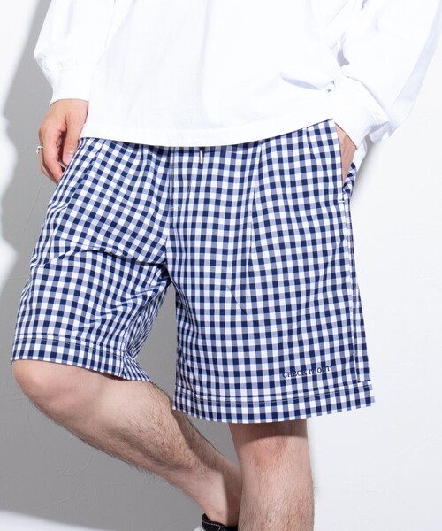 GLOSTER(グロスター)の「【GLOSTER/グロスター】POPギンガムチェックショーツ(その他パンツ・メンズ・ブラック/グリーン/ネイビー・M/L)」の4枚目の写真