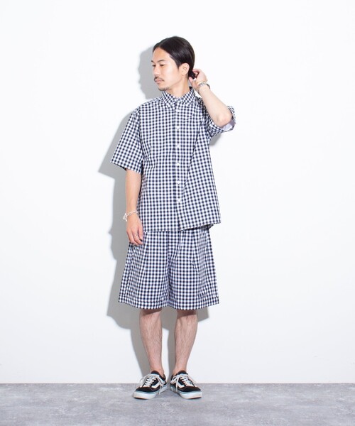 GLOSTER(グロスター)の「【GLOSTER/グロスター】POPギンガムチェックショーツ(その他パンツ・メンズ・ブラック/グリーン/ネイビー・M/L)」の17枚目の写真